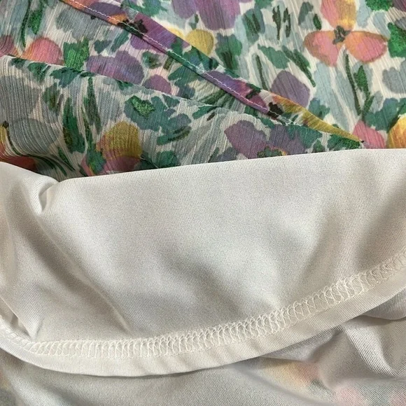 Banana Republic Ruffle Floral MIDI Dress Size Small NWT - Picture 11 of 12